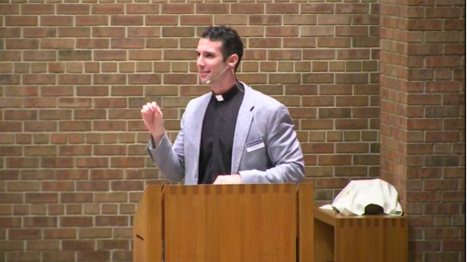 Ben Shori giving sermon