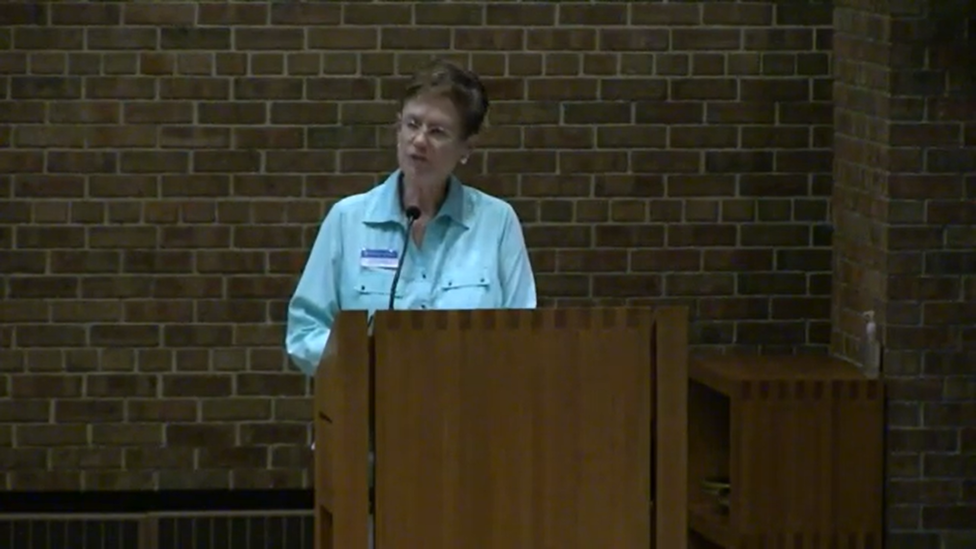 Pat Hendricks bringing the message at Nativity Lutheran Church.