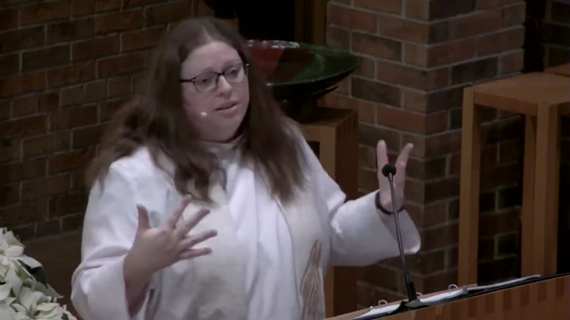 Angela LaMoore preaches at Nativity Lutheran Church