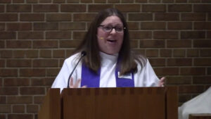 Pastor Angela LaMoore preaching