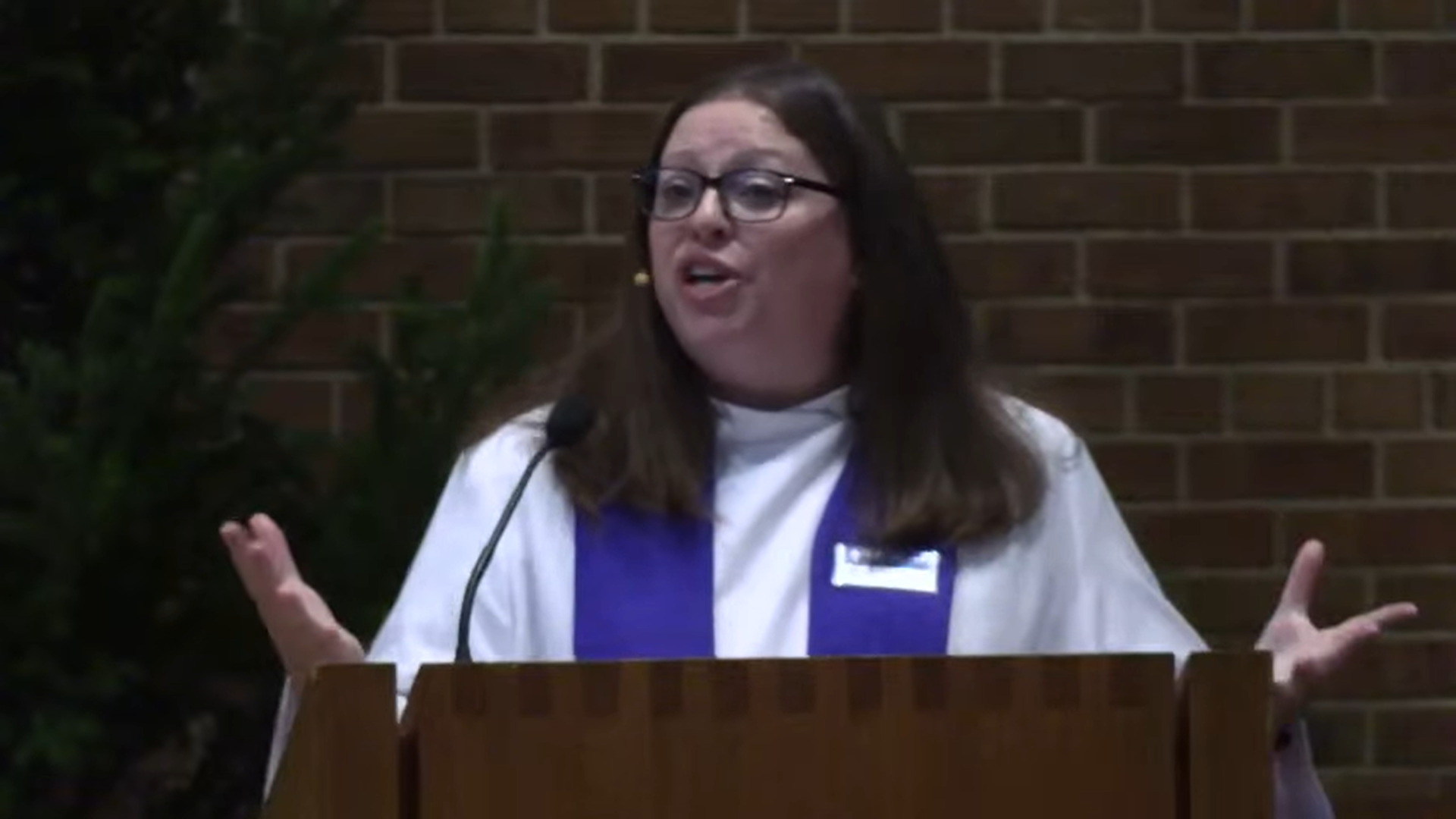 Angela LaMoore preaching at Nativity
