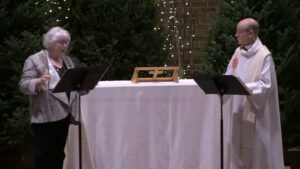 Glenn Seefeldt and Tori Setterholm in Nativity Church