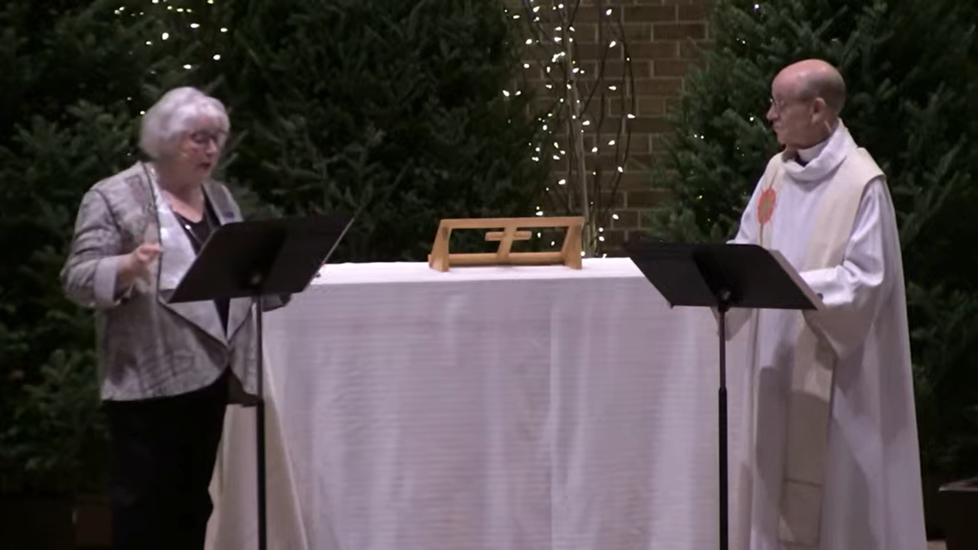 Glenn Seefeldt and Tori Setterholm in Nativity Church