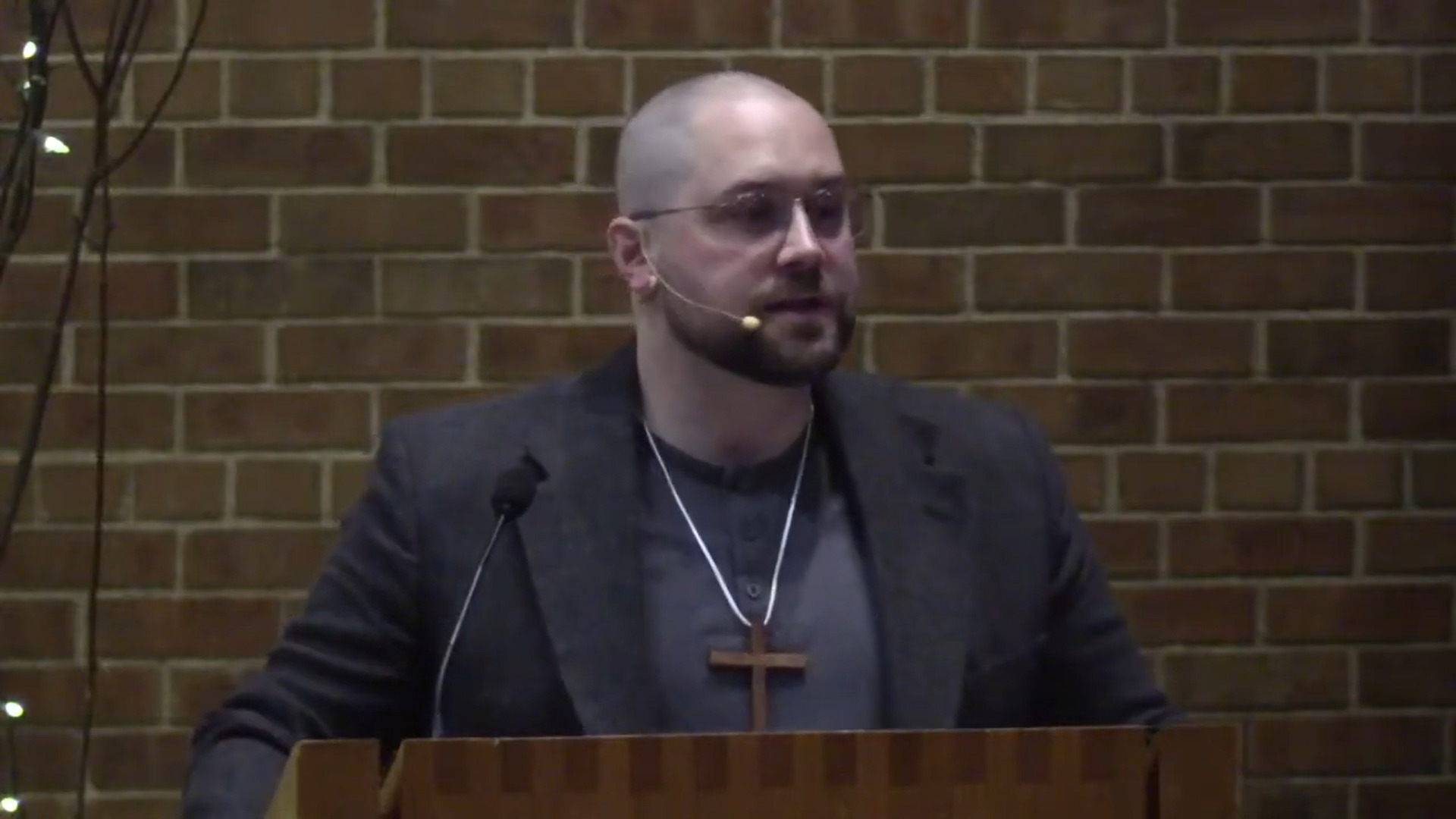 Deacon Kyle Soderberg preaching at Nativity Church