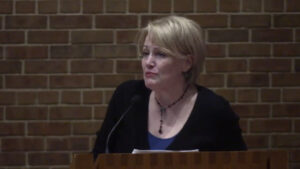 Jeanne Cotter preaching at Nativity